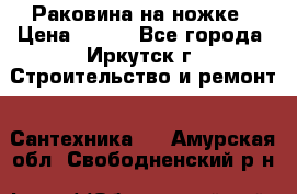 Раковина на ножке › Цена ­ 800 - Все города, Иркутск г. Строительство и ремонт » Сантехника   . Амурская обл.,Свободненский р-н